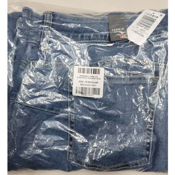 NWT Torrid 18 Bombshell Wide Leg High-Rise Jean 18R - Picture 8 of 10